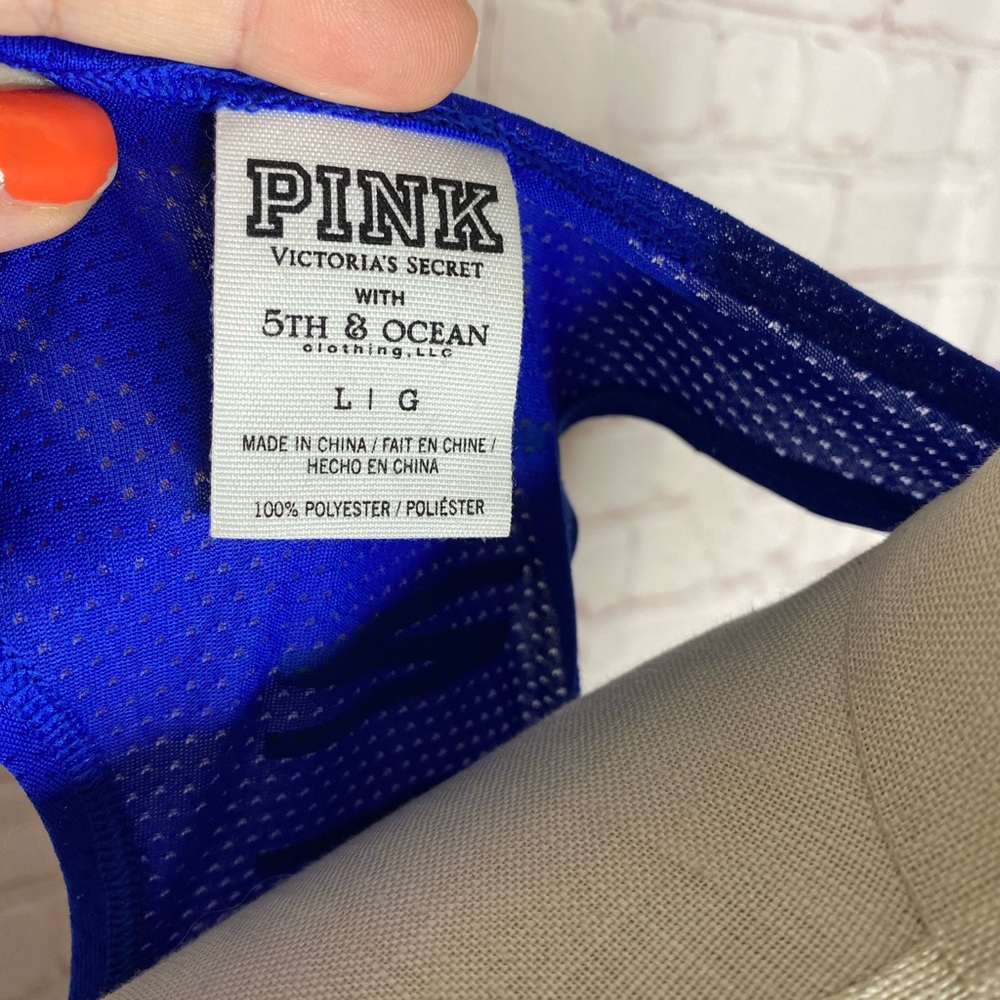 Pink Victoria Secret Racerback Tank Size L - Picture 4 of 4